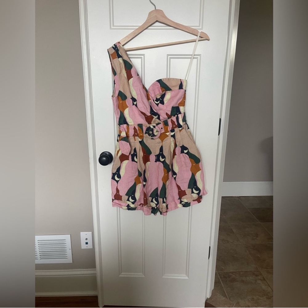 FARM Rio Multicolor One-Shoulder Jumpsuit - Picture 5 of 5